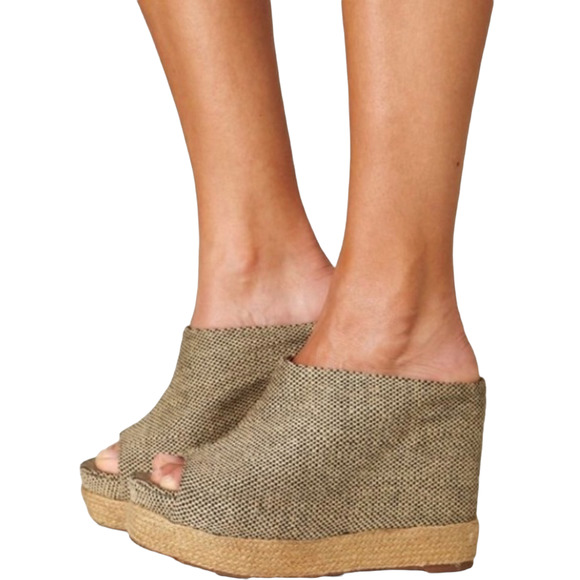 Jeffrey Campbell Virgo wedge platform sandals size 9 - Picture 12 of 12